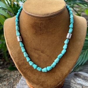 Jay King Turquoise and Sterling Silver Beaded Necklace